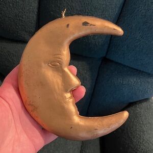 Gold Crescent Moon Wall Decor